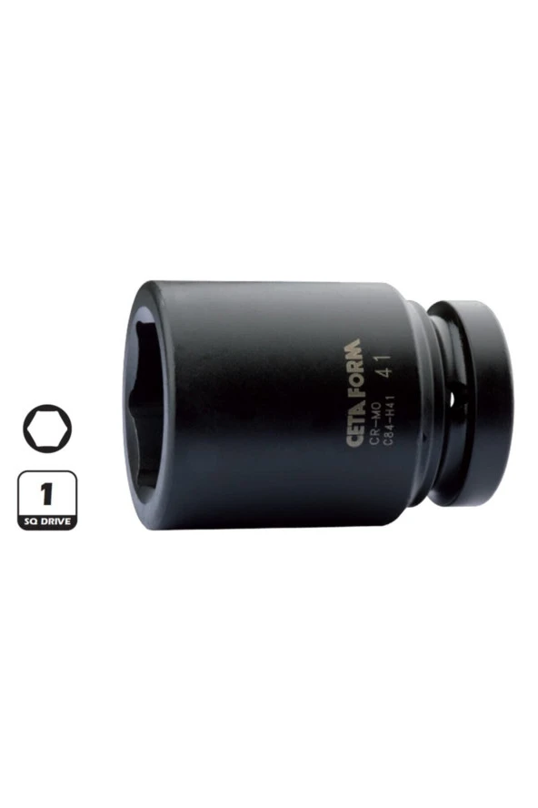 Ceta Form C84-H36 36mm 1" 6 Köşe Derin Havalı Lokma Anahtar - 1