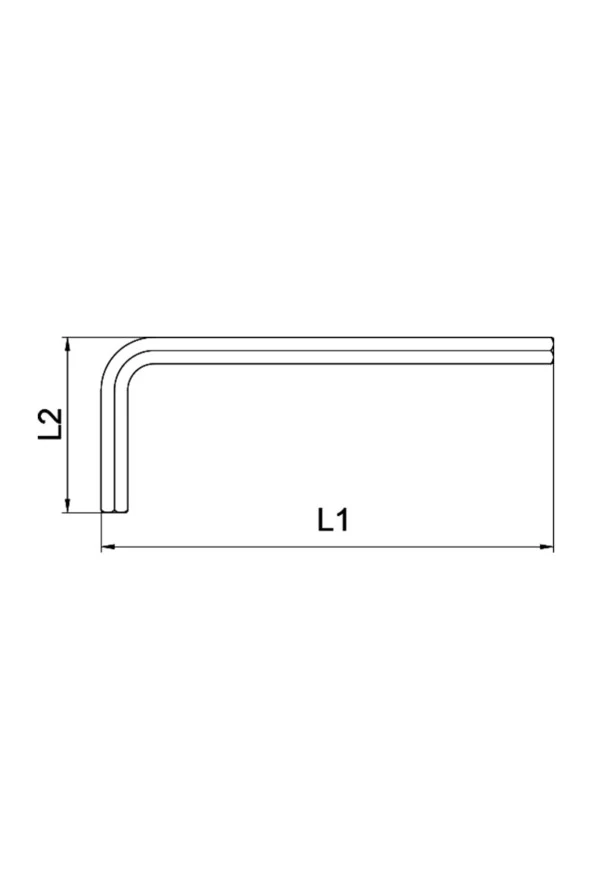 Ceta Form 2 Mm L Kısa Allen (ALYAN) Anahtar L/2 - Resim 2