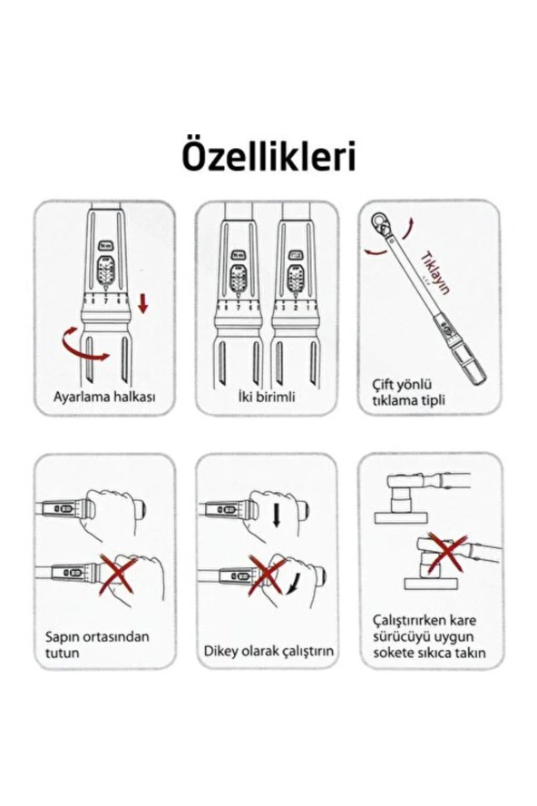 Ceta Form D02F2-2130 Exacto 1/2'' Tork Anahtarı 60-300 Nm - Resim 5