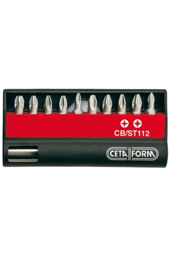 Ceta Form CB/ST112 Bits Uç Takımı 11 Parça (Yıldız/Pozidriv)
