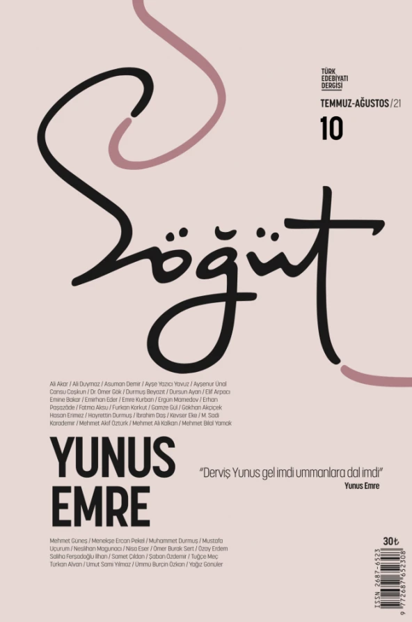 Söğüt 10.Sayı – Türk Edebiyatı Dergisi Temmuz-Ağustos 2021