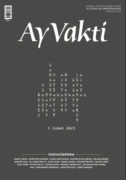 Ay Vakti 203.Sayı Mart-Nisan 2023