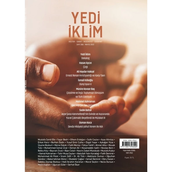 Yedi İklim 386.Sayı Mayıs 2022 ürün görseli