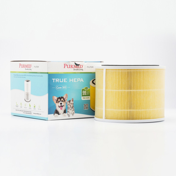 Purmed Levoit Core 300 Hepa Hava Filtresi - Sarı (Pet-Evcil Hayvan)- Purmed Filters