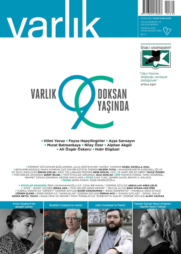 Varlık 1390.Sayı Temmuz 2023 ürün görseli