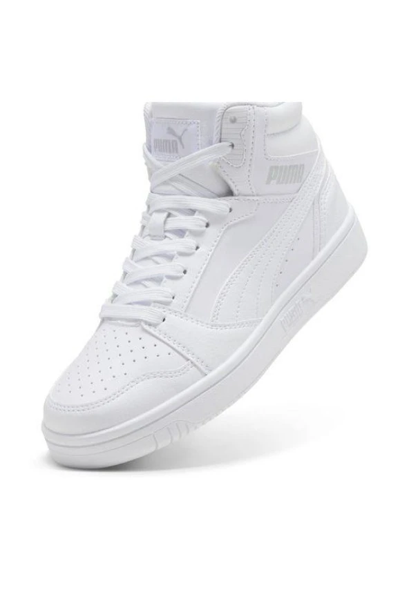 Puma Rebound V6 Mid Jr 393831 05 Unisex Sneaker Ayakkabı Beyaz 35,5-40