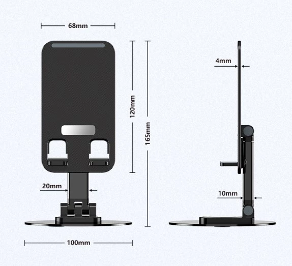 Katlanabilir Telefon Tutucu Stand Yuvarlak Tabanlı MC-460 - 2