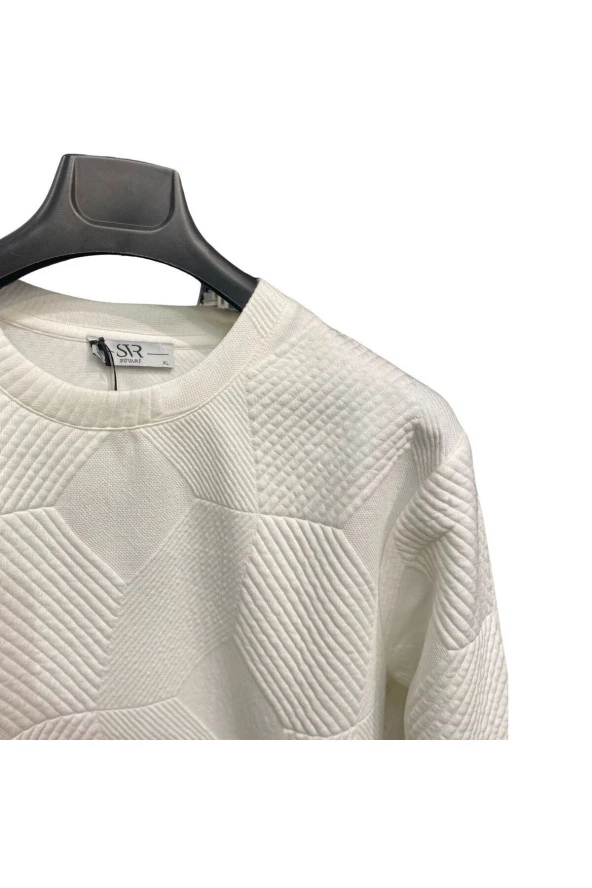 PREMİUM SVR O YAKA DESENLİ TRİKO SWEAT - 2