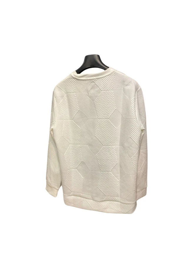 PREMİUM SVR O YAKA DESENLİ TRİKO SWEAT - 3