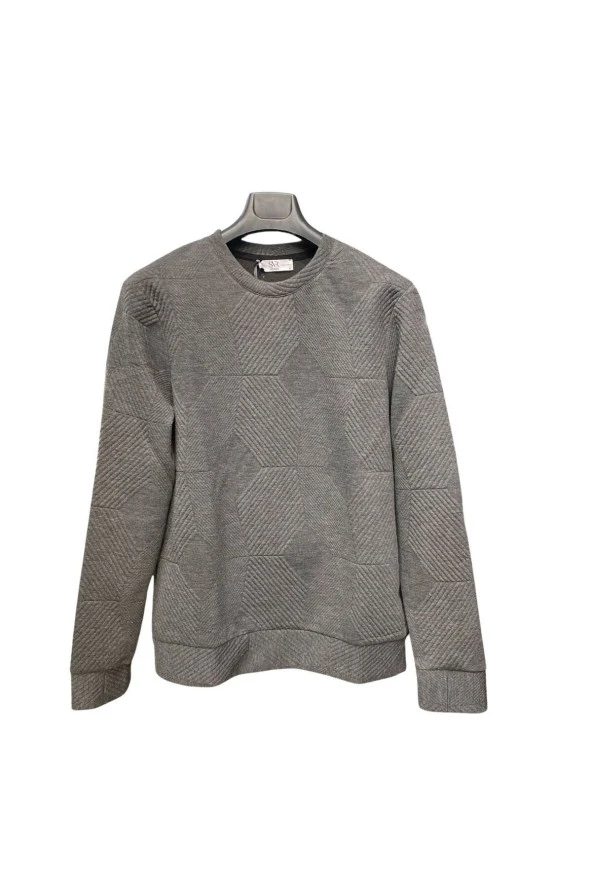 PREMİUM SVR O YAKA DESENLİ TRİKO SWEAT - 7