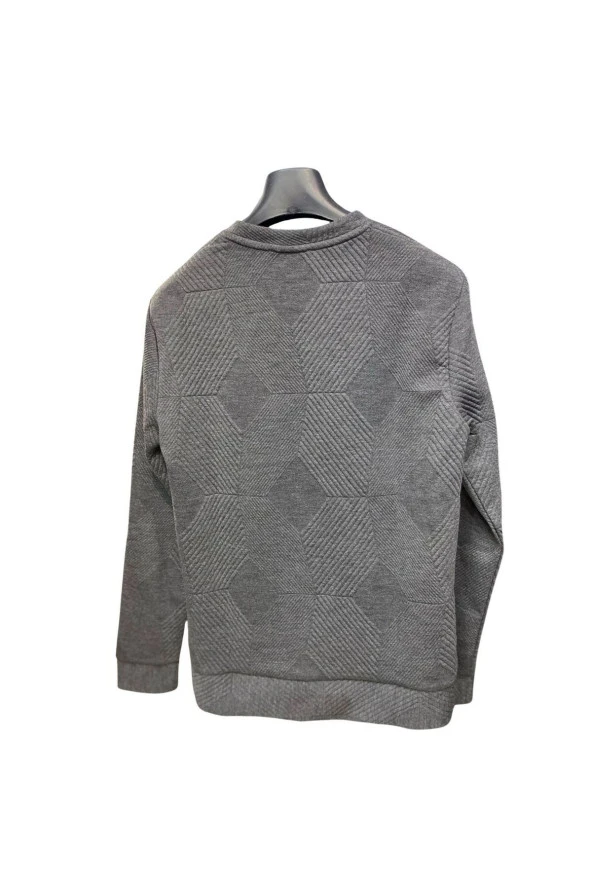 PREMİUM SVR O YAKA DESENLİ TRİKO SWEAT - 9