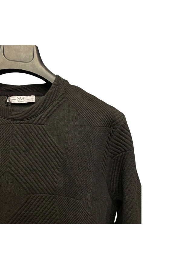 PREMİUM SVR O YAKA DESENLİ TRİKO SWEAT - 11