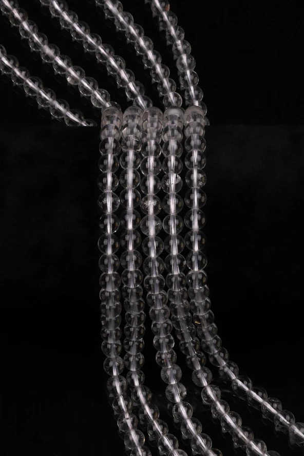 Kristal Kuvars ( A Kalite ) Doğal Taş Dizi 6 mm Küre Kesim ürün görseli