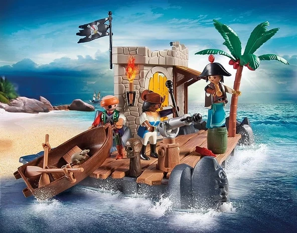Playmobil 70979 Korsan Adası koleksiyon ürünleri karışımı ve eşleştirme figürleri, eğlenceli yaratıcı rol yapma, oyun se - 4
