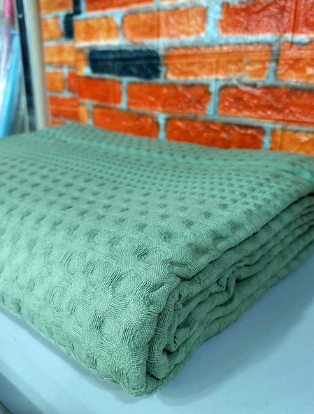 TOPTAN 10 Adet Şaheser %100 Pamuk Çift Kişilik Pike 240x220 (Tek Pike)-Karışık Renkli - 4