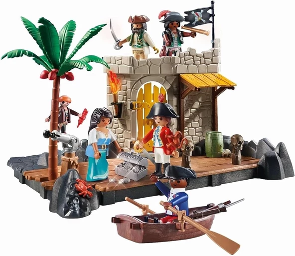 Playmobil 70979 Korsan Adası koleksiyon ürünleri karışımı ve eşleştirme figürleri, eğlenceli yaratıcı rol yapma, oyun se - 3