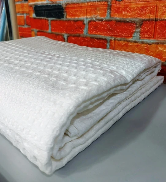 TOPTAN 10 Adet Şaheser %100 Pamuk Çift Kişilik Pike 240x220 (Tek Pike)-Karışık Renkli - 5