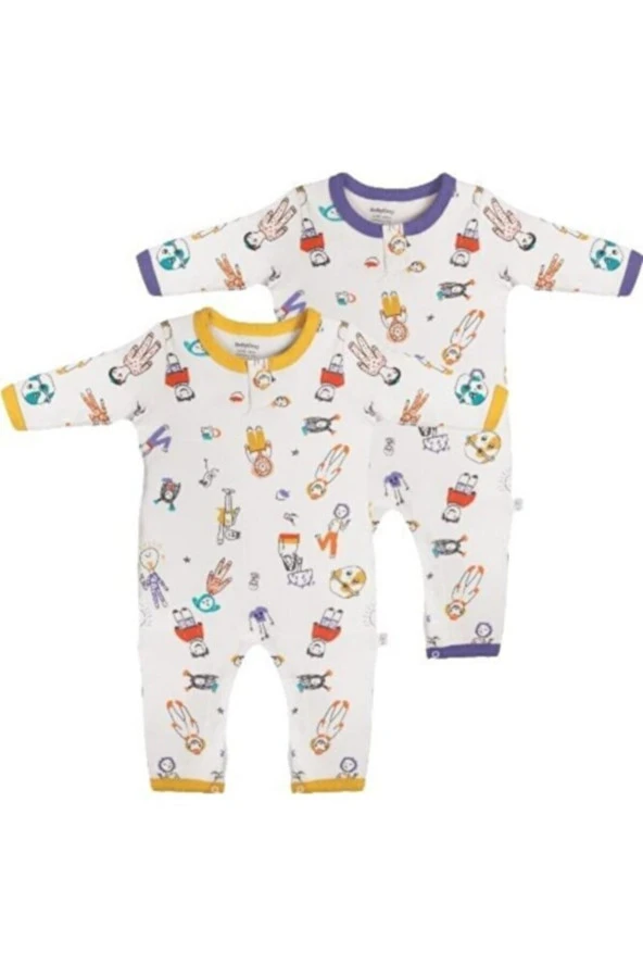 Organik 2 Li Çıtçıtlı Bebek Tulum