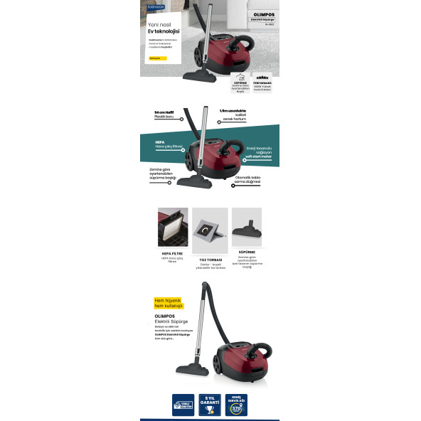 Goldmaster Olimpos In-6502 Elektrikli Süpürge - 5