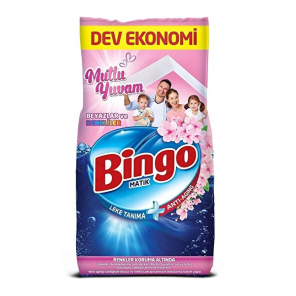 Bingo Matik Mutlu Yuvam Renkliler ve Beyazlar 10 kg Toz Deterjan