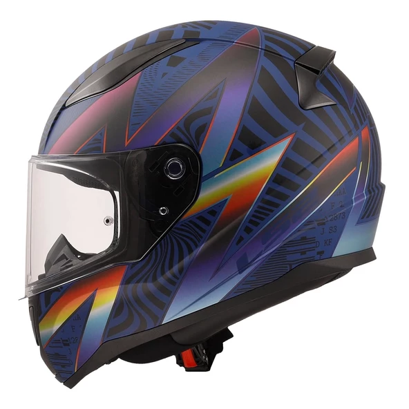 LS2 RAPID 2 OPTIK MAT MAVİ-MOR KASK - 3