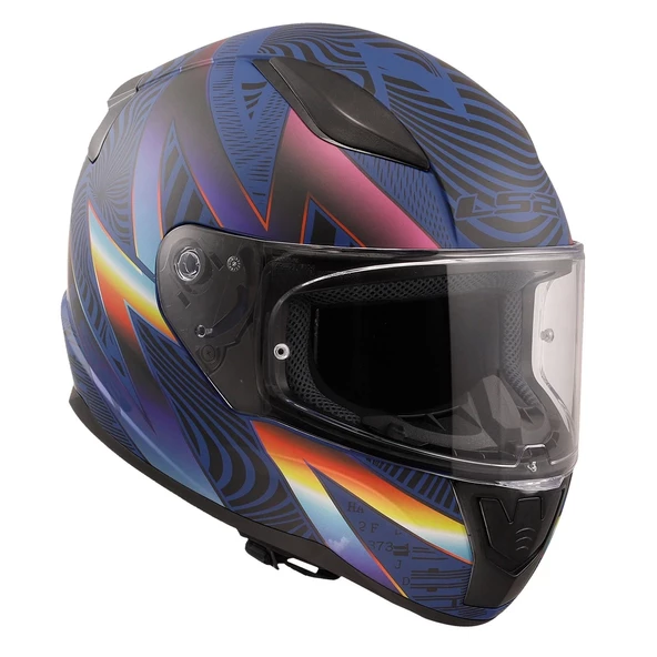 LS2 RAPID 2 OPTIK MAT MAVİ-MOR KASK - 4