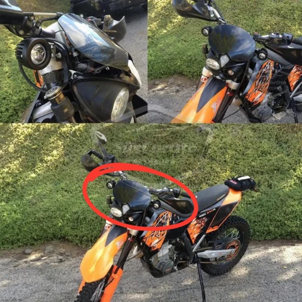 Yuvarlak Tek Led Bar Beyaz Sis Farı Araç Motosiklet Off Road Atv Forklift Led Lamba Projektör Metal Arazi Çalışma Lambası 2 Adet 10w - 5