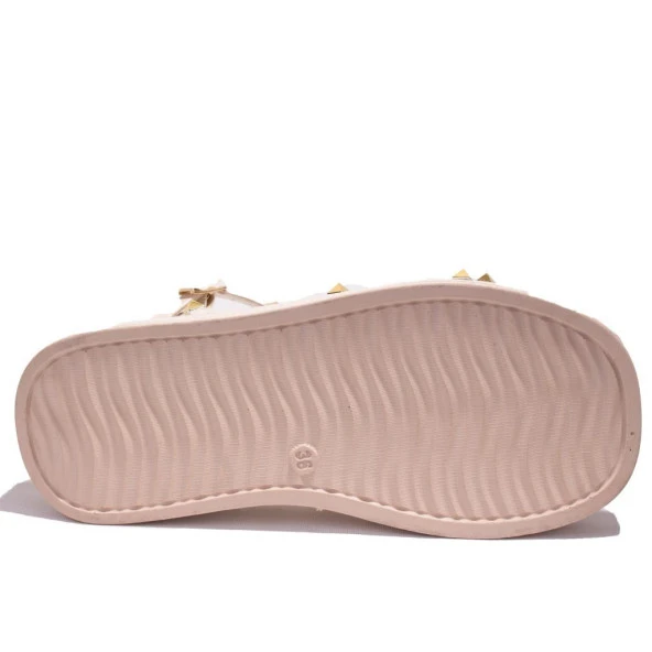 Dagoster DZA07-1058263C Bej Günlük Ortopedik Kadın sandalet - 4