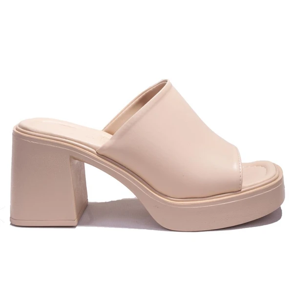 Dagoster DZA07-890201C Ten Spor Topuklu Kadın Terlik - 2