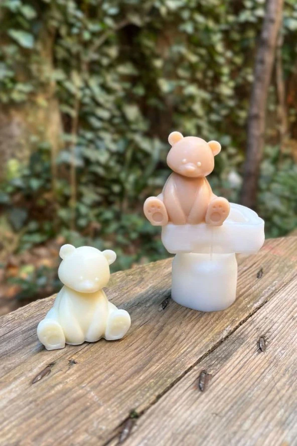 Teddy Bear Mini Tekli Mum Kalıbı (Silikon) - 2