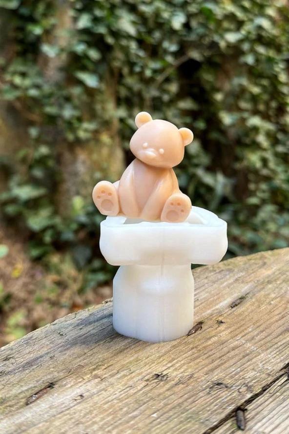 Teddy Bear Mini Tekli Mum Kalıbı (Silikon) - 5