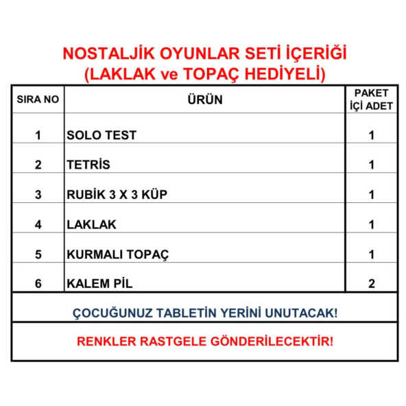Nostaljik Efsane Oyunlar Seti - 3