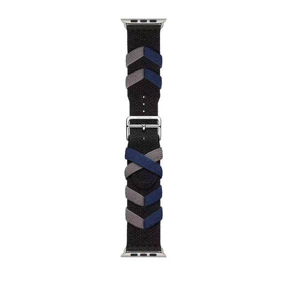 Vendas Apple Watch 42mm Zore KRD-97 Sarmal Örgü Tasarımlı Kordon - 2