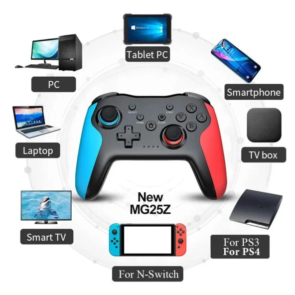 Android IOS PC Tablet Smartphone N.Switch PS3 PS4 TV Box Uyumlu Joystick Gamepad - 2