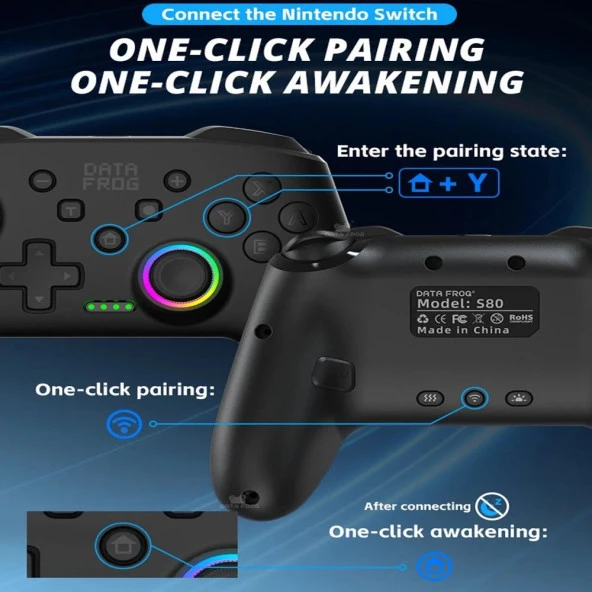 PC Oled Lite N.Switch Uyumlu Joystick Gamepad - 5