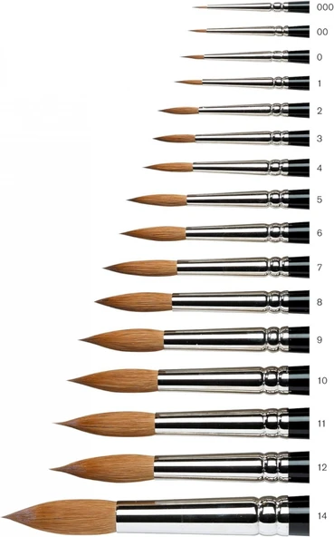 Winsor Newton Series 7 Kolinsky Samur Yuvarlak Fırça, N:0 - 2