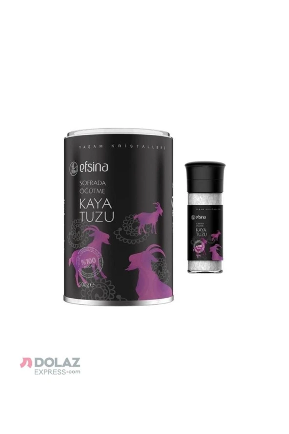 Efsina Sofrada Öğütme Kaya Tuzu 500 G + 110 G