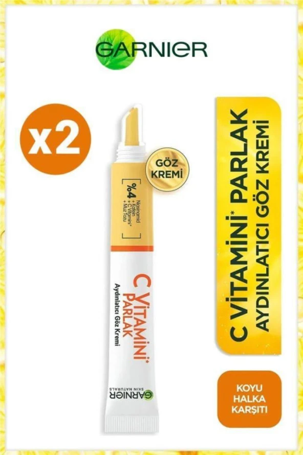 Garnier C Vitaminli Aydınlatıcı Göz Kremi 15ml X 2 Adet