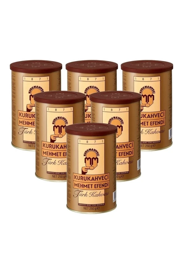 Kuru Kahveci Mehmet Efendi Türk Kahvesi 250 gr x 6'lı