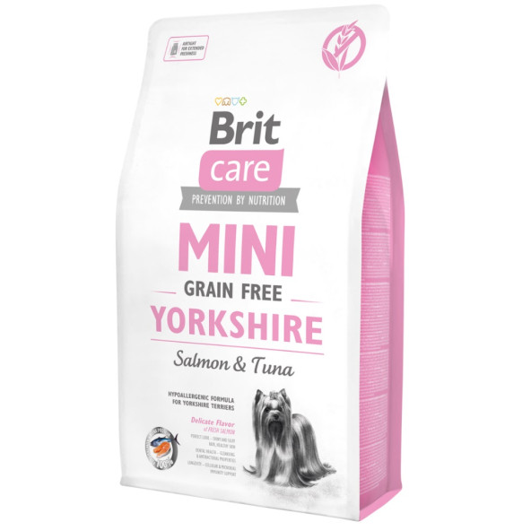 Brit care tahılsız mini 2kg yorkshire terrier somonlu adult yetişkin köpek maması