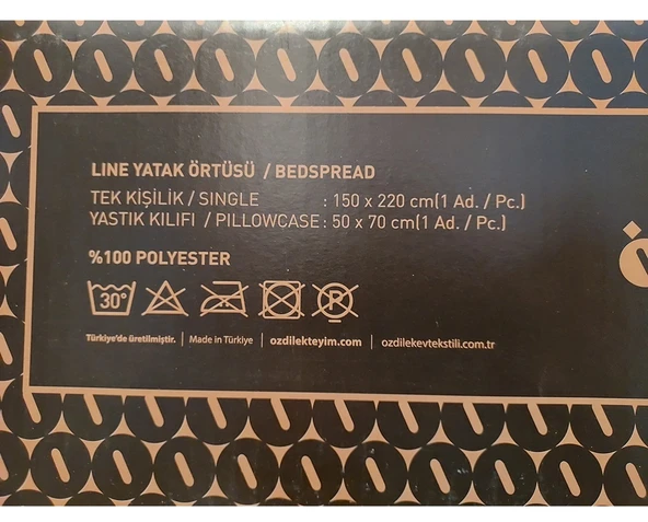 Özdilek Modern Line Tek Kişilik Battaniye Seti (150x220)-Piramit Gri - Resim 3