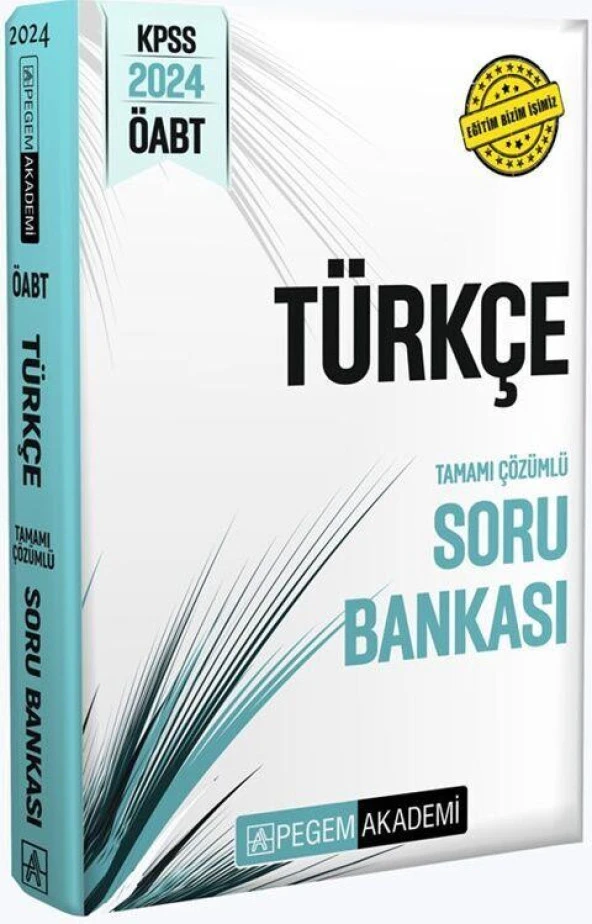 2024 KPSS ÖABT Türkçe Tamamı Çözümlü Soru Bankası Pegem Yayınları