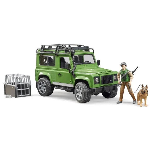 BR02587 Land Rover Arazi Aracı ve Avcı ile Av Köpeği
