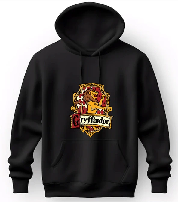 Harry Potter - Gryffindor Logo (Renkli) Baskılı Sweatshirt