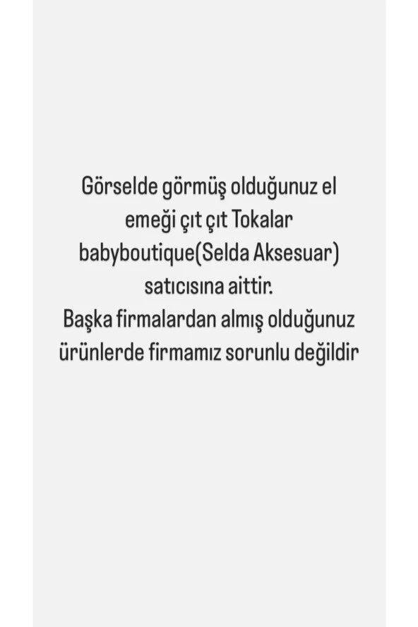 Kız Bebek 4 Lü Örgü Papatya Toka - 2
