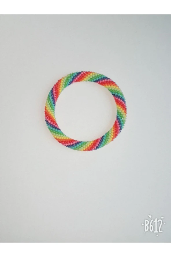Şık Tasarım Boncuk Gökkuşağı Bileklik Tek ürün görseli