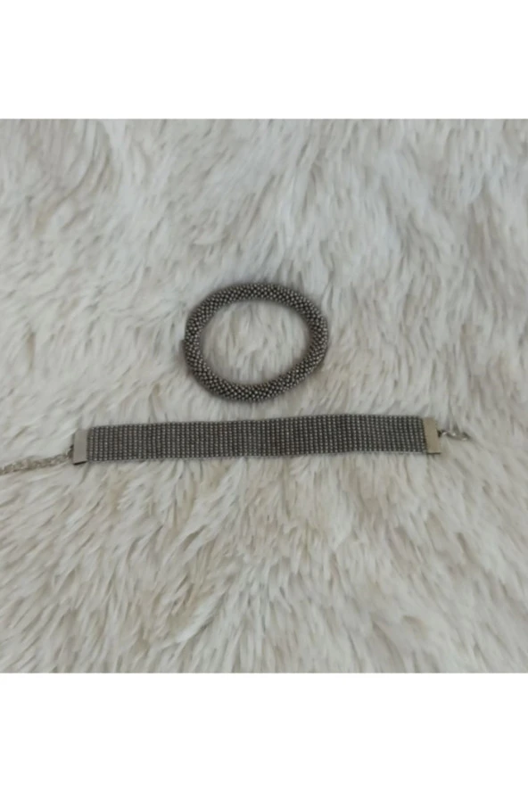 Şık Tasarım Boncuk Bileklik 2 Li Set ürün görseli