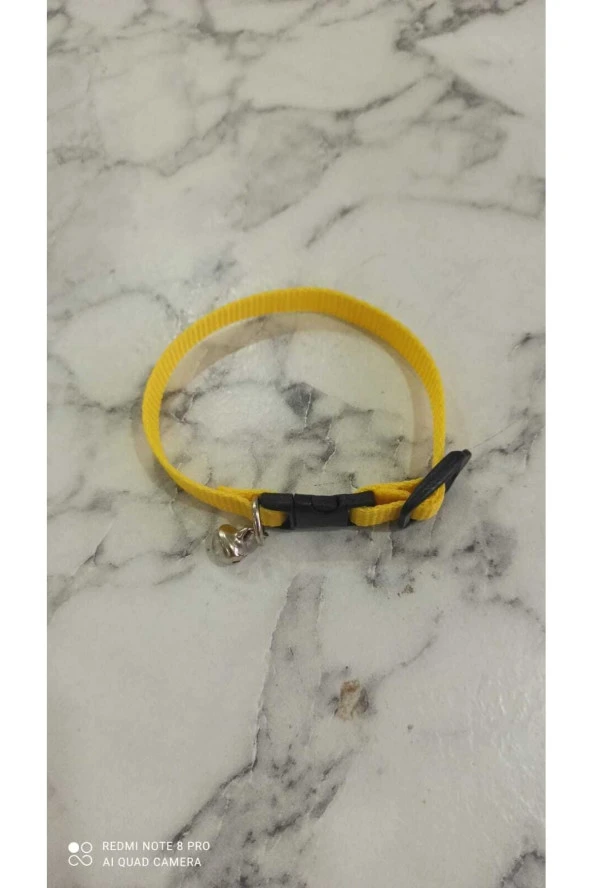 Çıngıraklı Düz Renk Kedi Ve Küçük Irk Köpek Tasması Kolyesi Renkli Kolon - 2