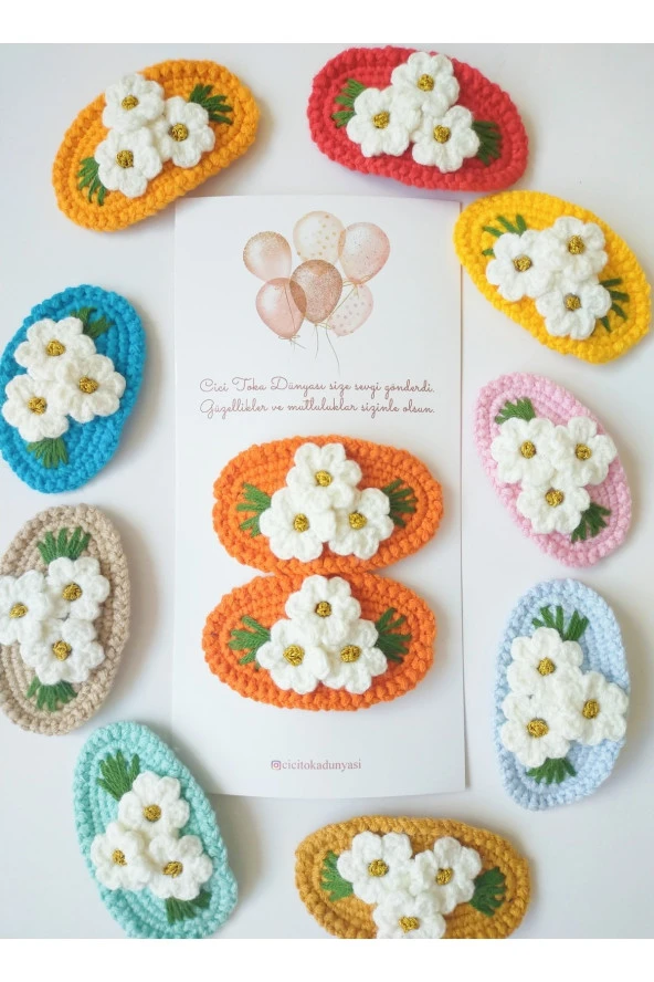 El Yapımı Organik Çıtçıtlı Toka Seti - 2