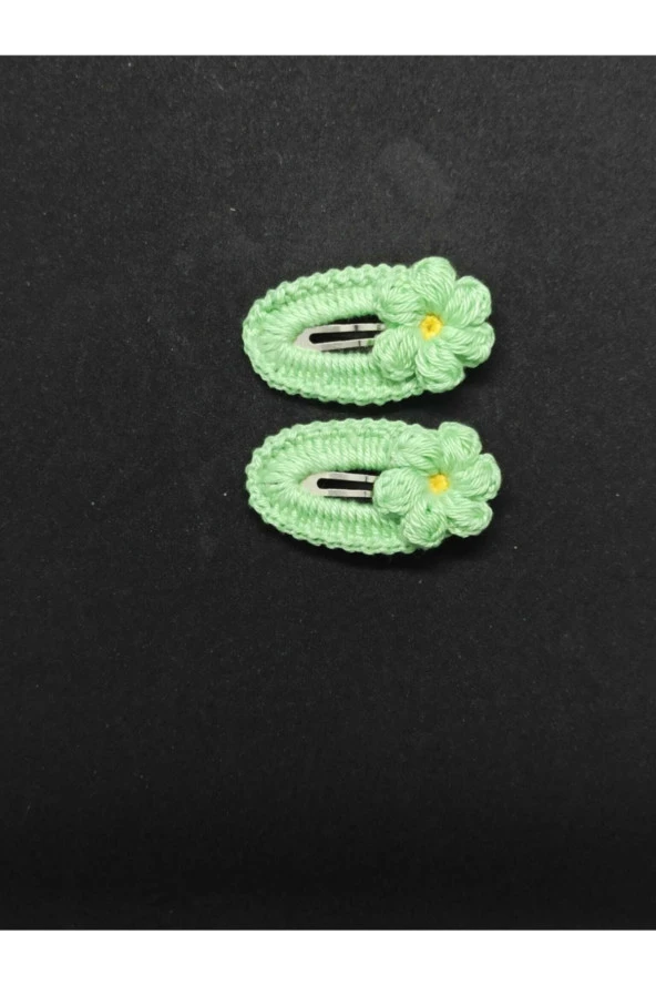 Amigurumi Örgü 2 Adet Çıtçıt Toka - 1